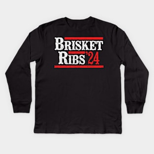 Brisket Ribs 2024 Kids Long Sleeve T-Shirt